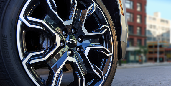 Close-up of a Wheel on the Chevrolet Suburban SUV