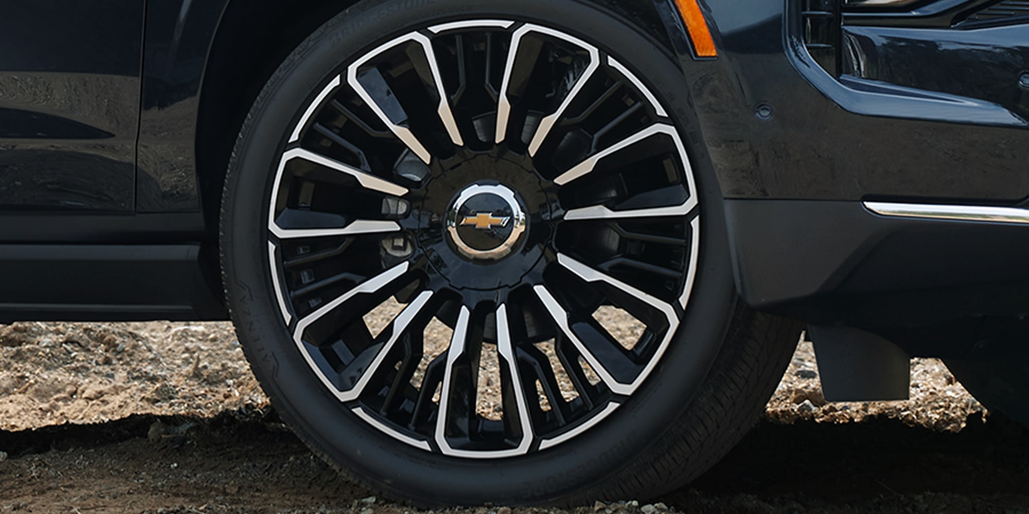 Close-up of a Wheel on the Chevrolet Tahoe SUV
