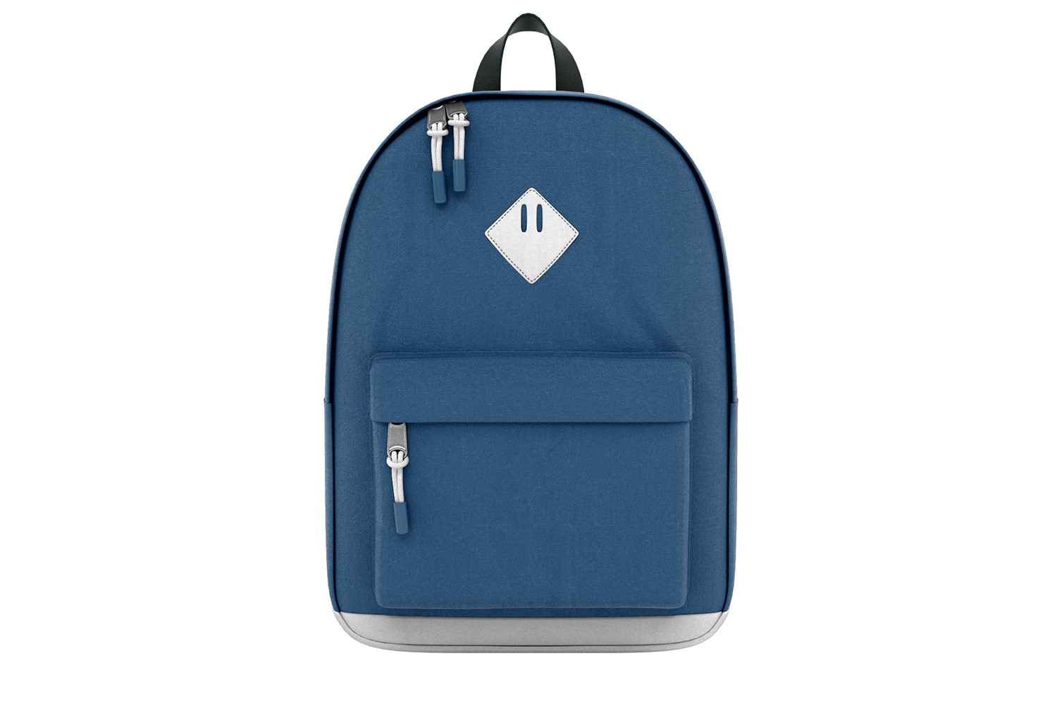 A Blue Backpack on a White Background