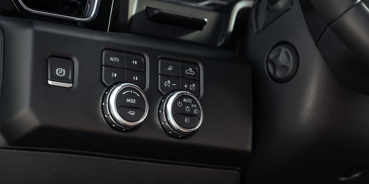 Close-up of the Traction Controls